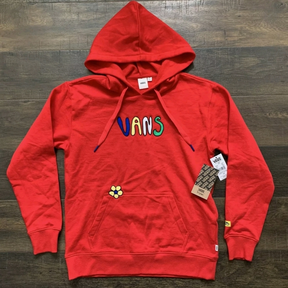 Brand New Vans Brighton Red Flower Hoodie